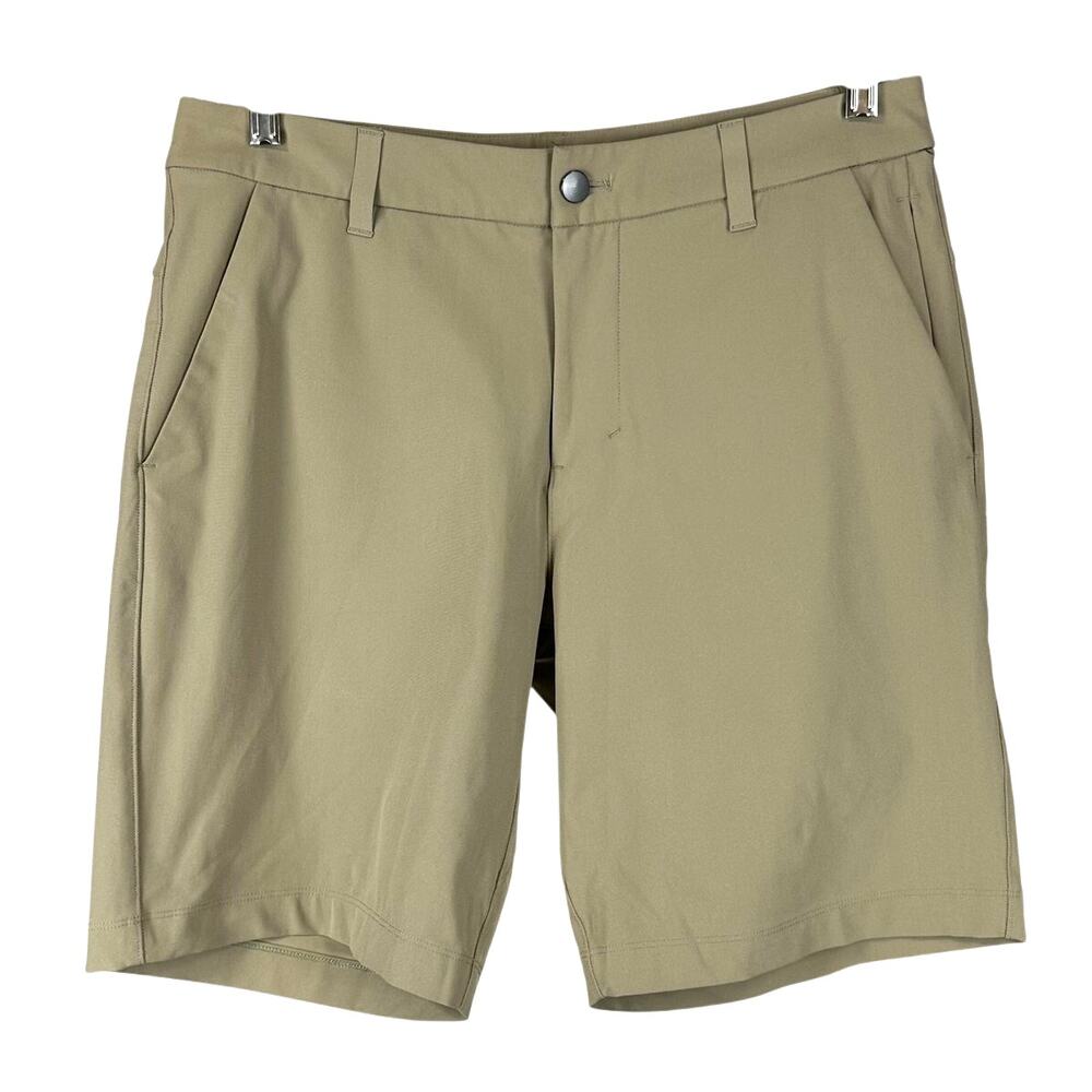 Lululemon Commission Short Slim Warpstreme 9" Tofino Sand Men's Size 31 EUC